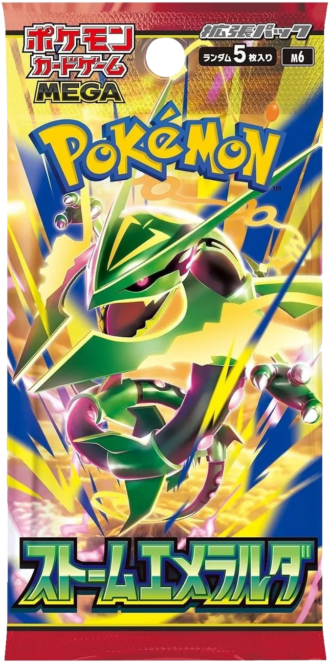 Pokemon TCG - Mega Evolution - Storm Emeralda (M6) - Booster Pack (Japansk)